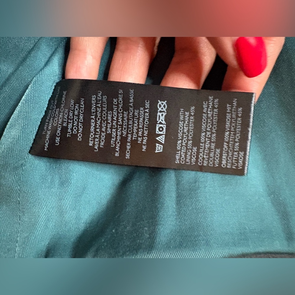 Free People Blair Vegan Leather Jacket Charcoal Oversized Large - Picture 11 of 16